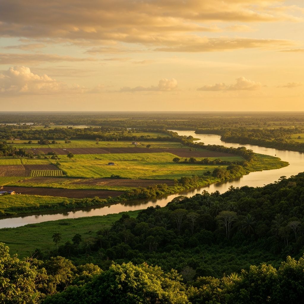 Suriname coastal landscape
